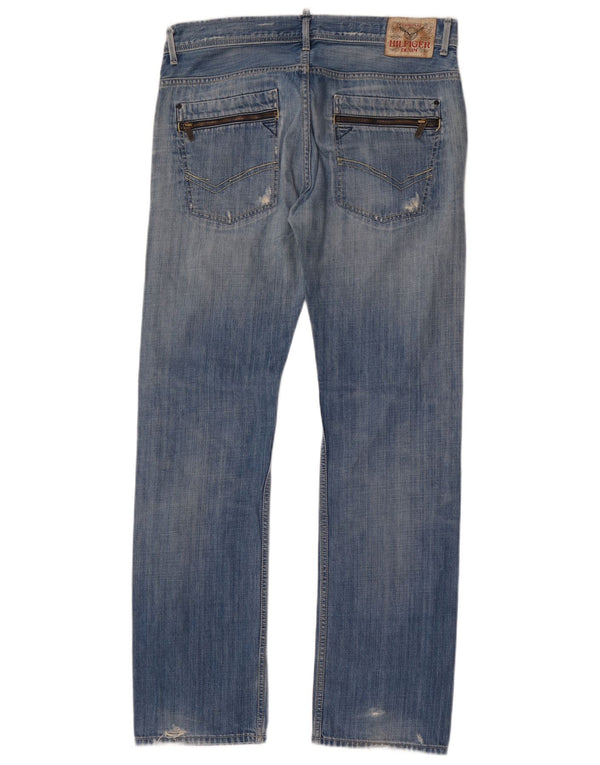 Tommy Hilfiger Vaqueros rectos con cremallera Ryder para hombre W34 L34 Algodón azul