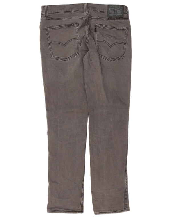Levi's Hombre 511 Slim Jeans W34 L32 Algodón Gris
