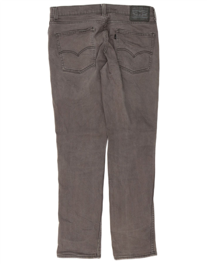 Levi's Hombre 511 Slim Jeans W34 L32 Algodón Gris