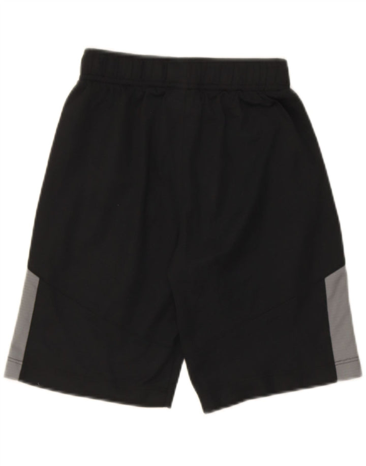 Nike Pantalones cortos deportivos Dri Fit para niños 8-9 años Pequeño negro Colorblock Poliéster