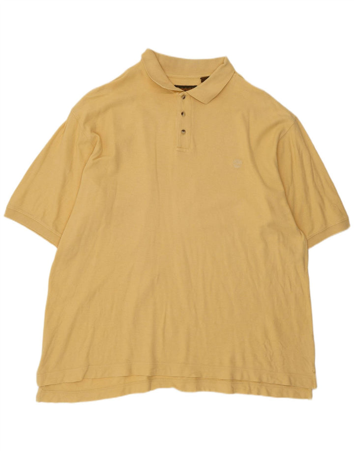 TIMBERLAND Polo Weathergear para hombre 2XL Algodón amarillo