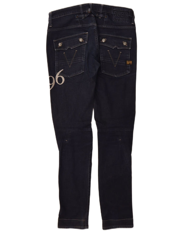 Jeans Tapered Gráficos Para Mujer G-Star W29 L32 Algodón Azul Marino