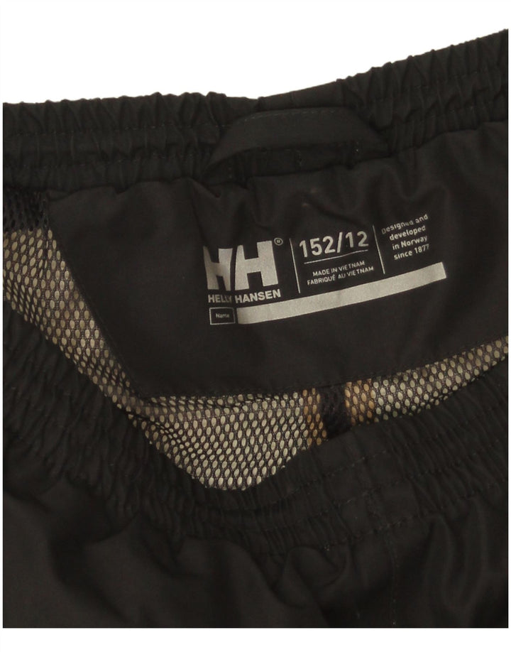 Helly Hansen Pantalón cortavientos para niño 11-12 años Negro Poliéster