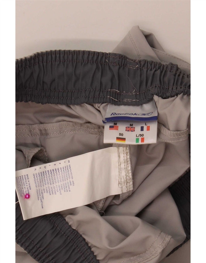 Pantalón Chándal Reebok Capri Hombre Poliéster Gris Medio