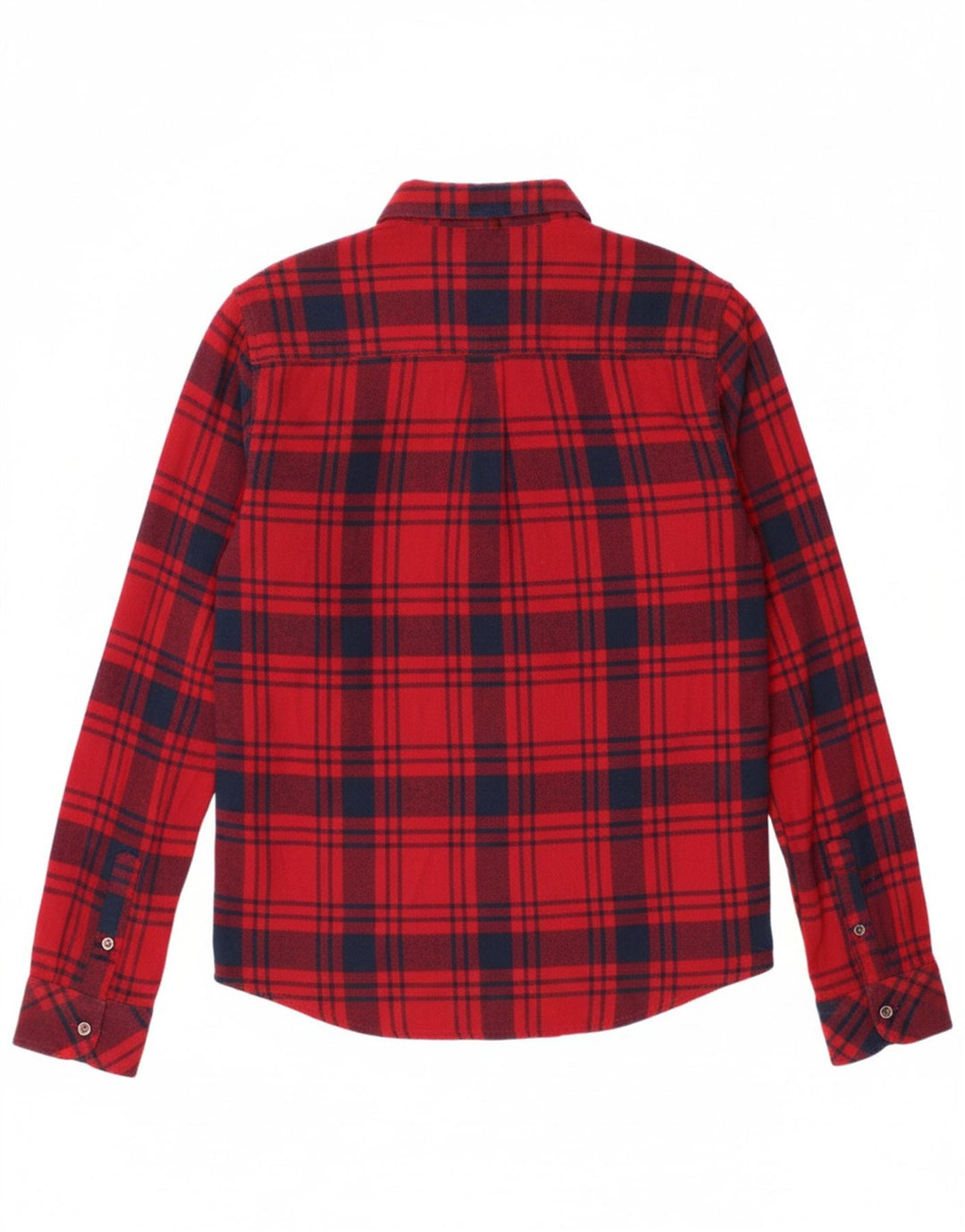 LYLE & SCOTT Boys Flannel Shirt 12-13 Years Red Check Cotton