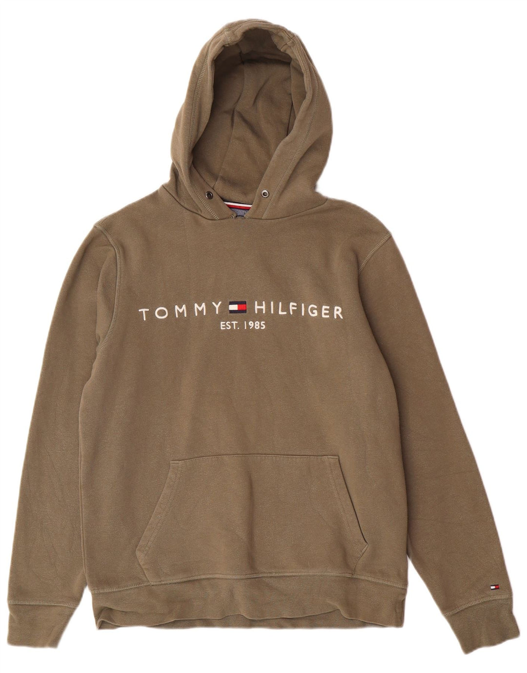 Tommy Hilfiger Jersey con capucha y estampado gráfico de algodón caqui mediano para hombre
