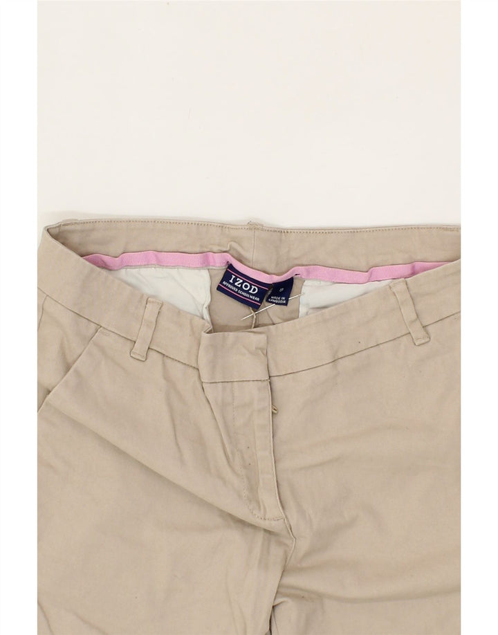 IZOD Womens Chino Shorts US 9 Medium W28  Beige Cotton Vintage Izod and Second-Hand Izod from Messina Hembry 