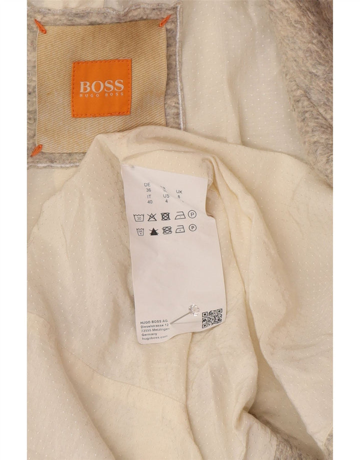 Abrigo Hugo Boss para mujer Reino Unido 8 Pequeño Acrílico Beige