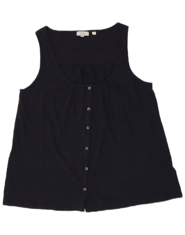 Blusa tipo camisa sin mangas para mujer de Fat Face UK 40 Mediana Azul marino Algodón