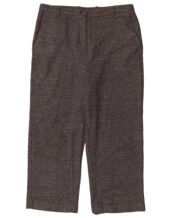 Zara Mujer Pantalones Cortos De Corte Suelto EU 40 Medium W30 L23 Poliéster Gris