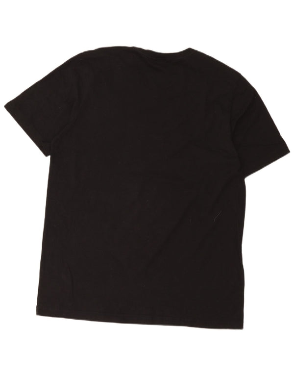 Adidas - Camiseta gráfica para hombre, talla grande, algodón negro