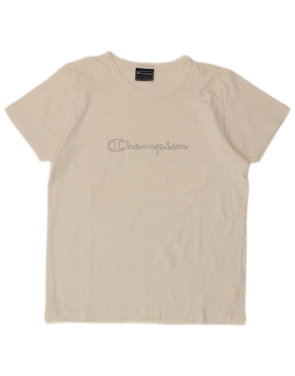 Champion Camiseta gráfica para mujer Top UK 44 Large White Cotton
