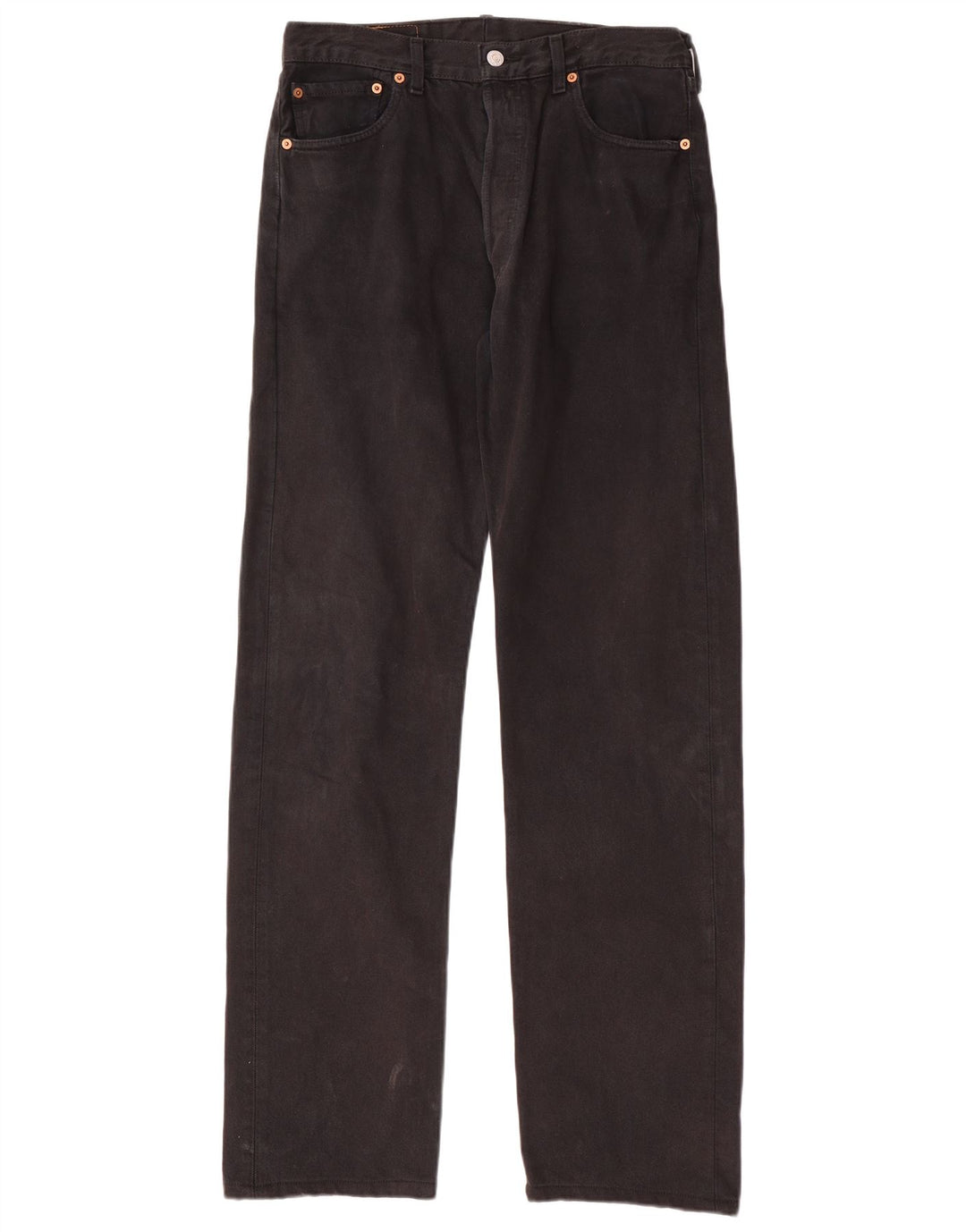 LEVI'S Jeans rectos 501 para hombre W34 L36 Algodón negro