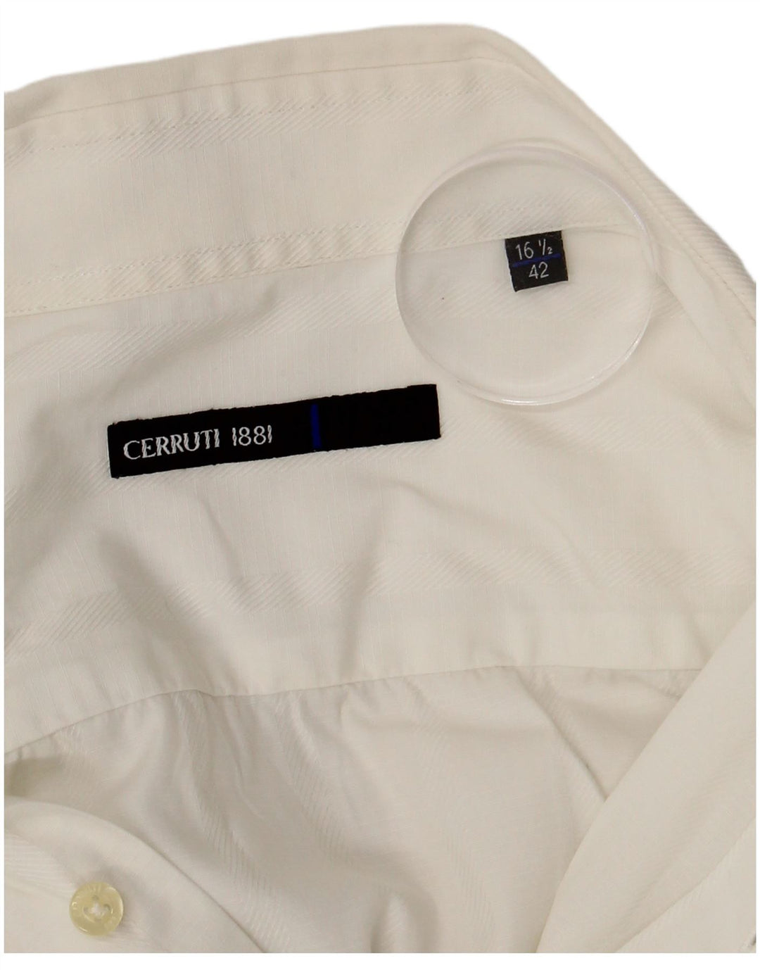 CERRUTI 1881 Camisa Hombre Talla 16 1/2 42 Grande Blanca