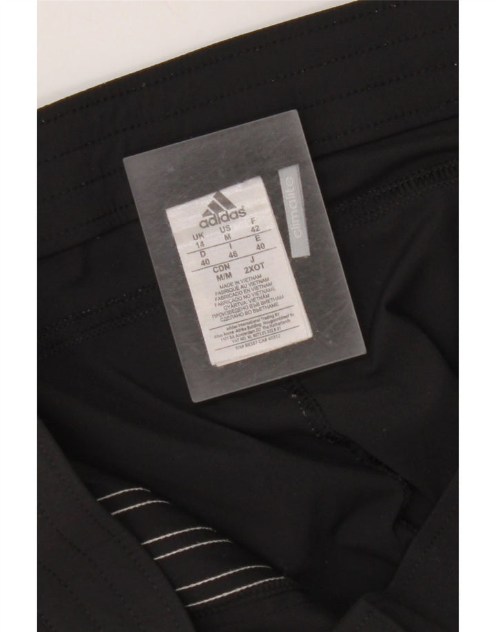 ADIDAS Pantalones cortos deportivos Climalite Bermuda para mujer UK 14 Mediano Negro Poliamida