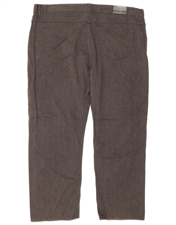 Marks & Spencer Pantalones casuales autógrafos para hombre W44 L29 Marrón Herringbone