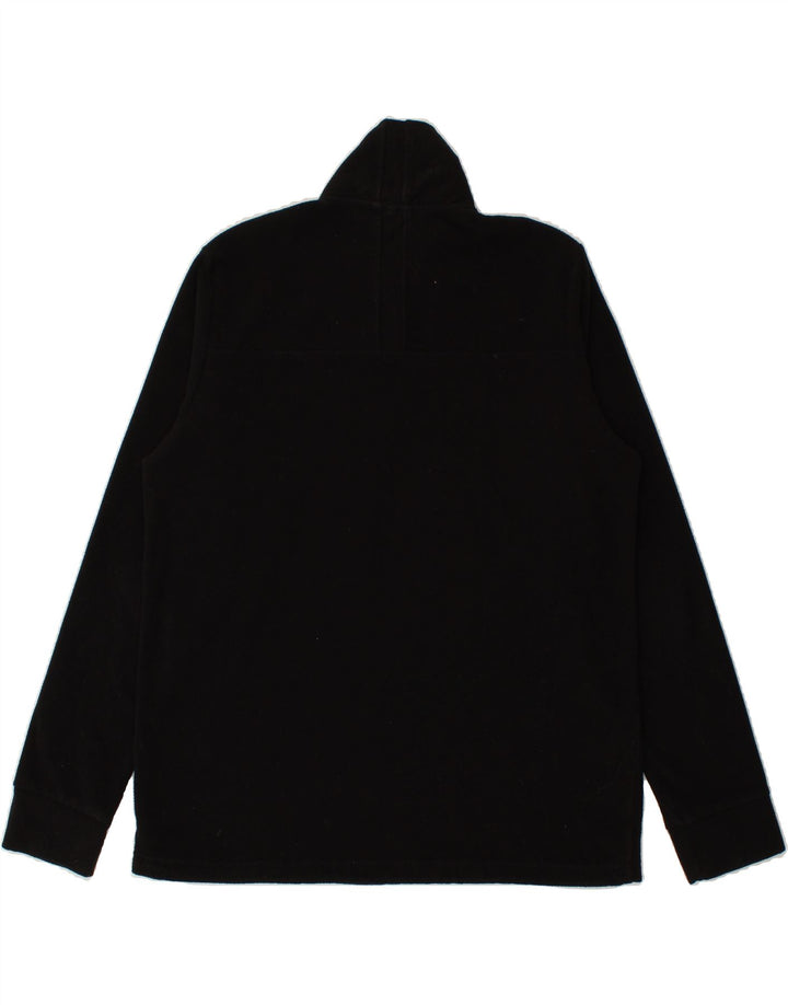 LOTTO Mens Zip Neck Fleece Jumper 2XL Black Vintage Lotto and Second-Hand Lotto from Messina Hembry 