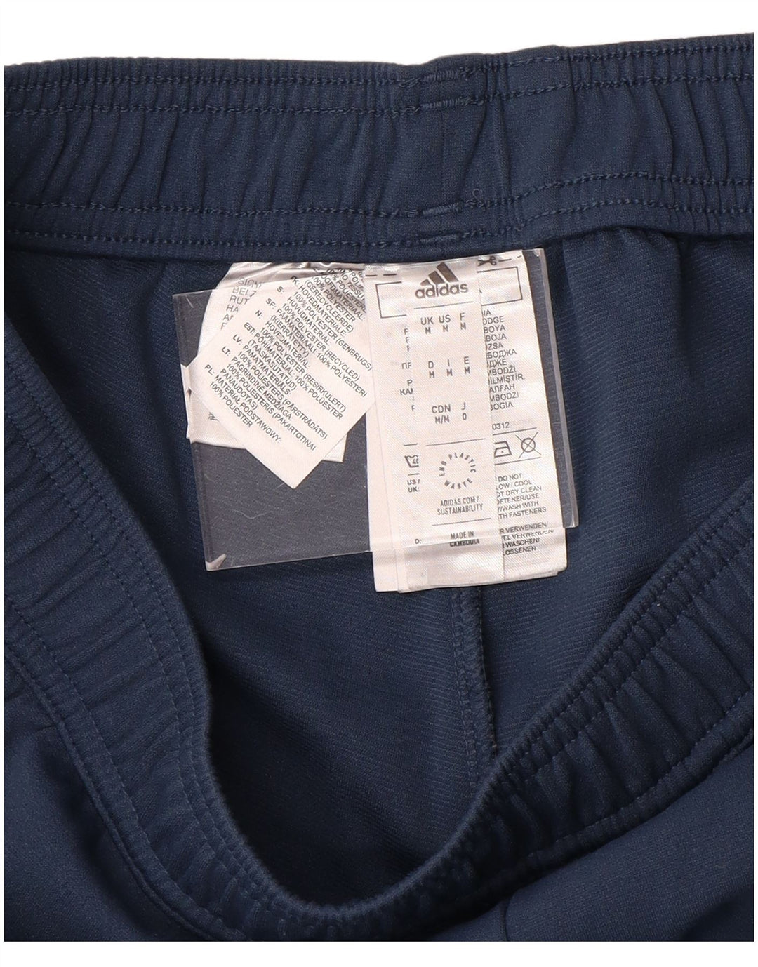 ADIDAS Mujer Arsenal Chándal Pantalones UK 12 Medio Azul Poliéster