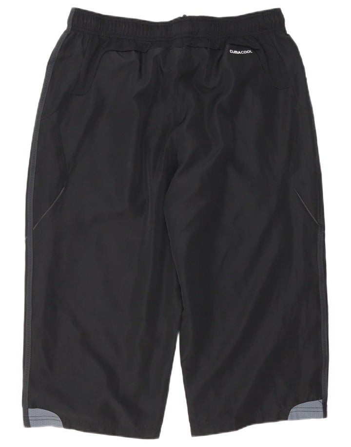 Adidas Hombre Climacool Capri Pantalones De Chándal Grande Negro Colorblock