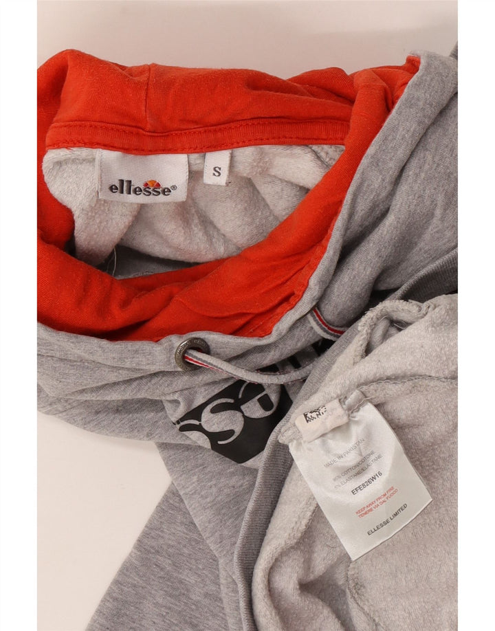 Ellesse Sudadera con gráfico extragrande para mujer, talla 10, color gris pequeño