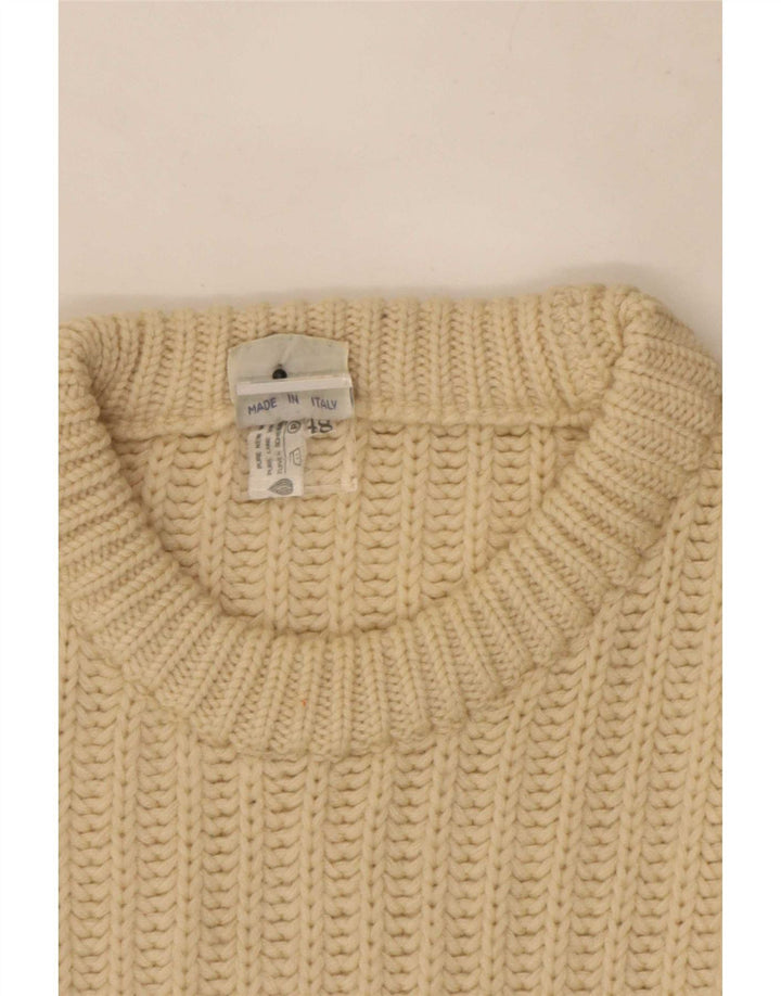 Ocean Star Jersey de cuello redondo para hombre IT 48 Medium Beige Colorblock