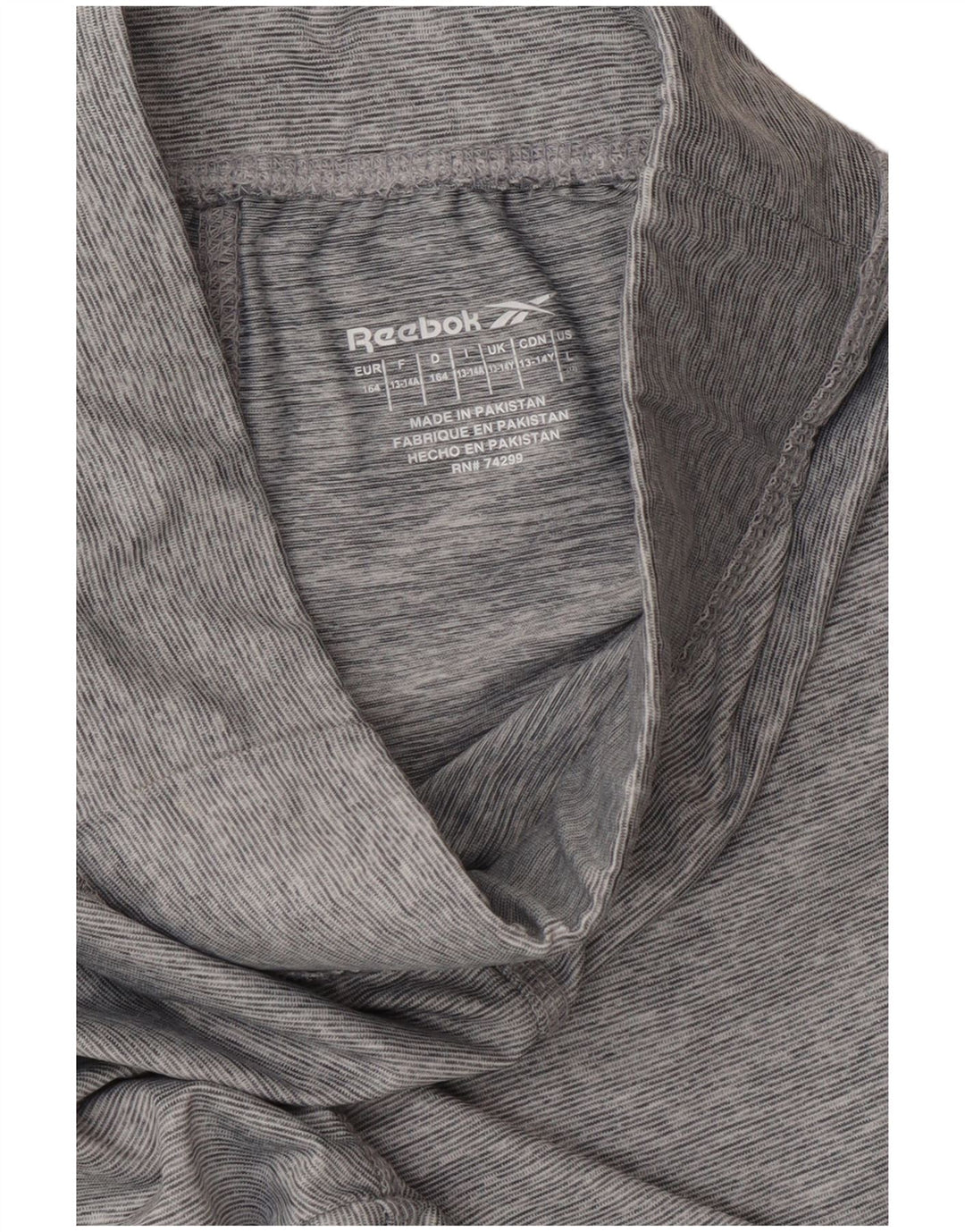 REEBOK Leggings para Niña 13-14 Años Gris Poliéster Color Block