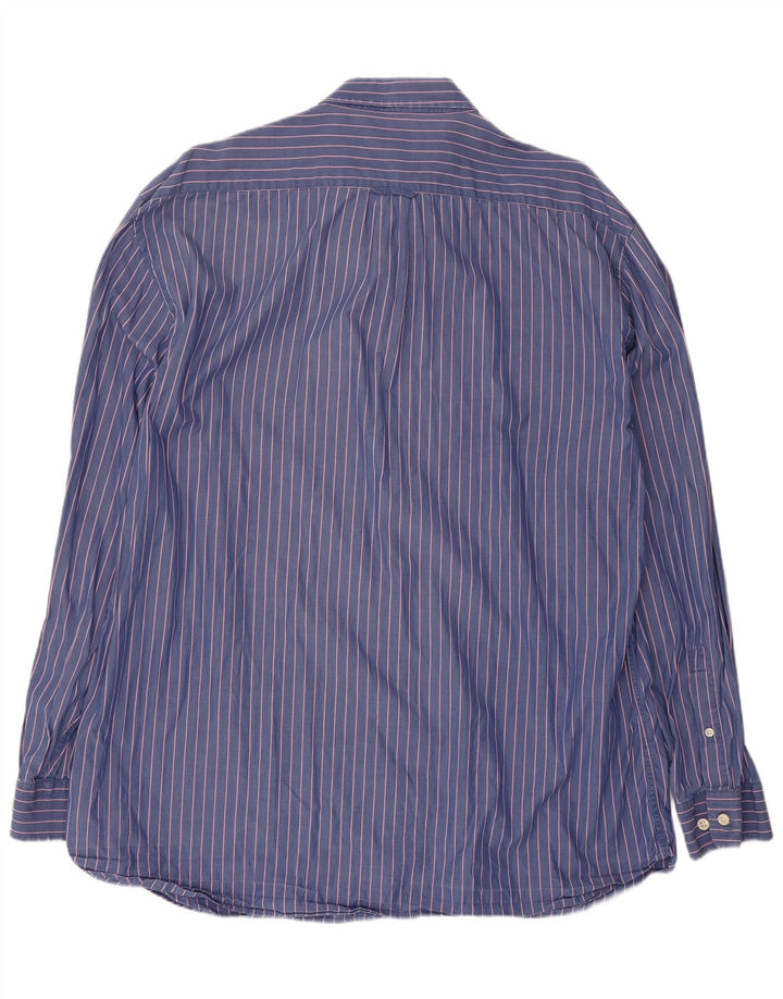 Camisa Gant Regular Fit XL De Algodón Con Rayas Azules