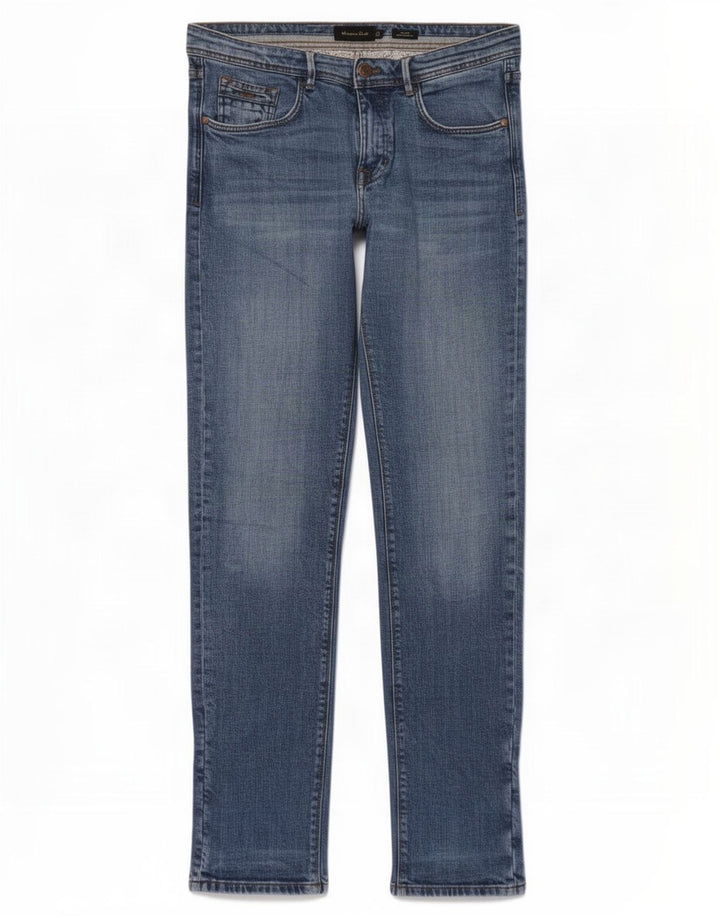 Massimo Dutti Vaqueros Slim Hombre EU 40 Medium W31 L32 Azul