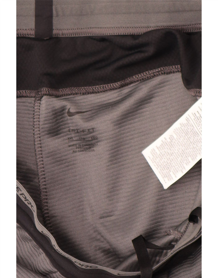 Nike - Pantalón de chándal Dri Fit para hombre, talla 2XL, color gris, poliéster