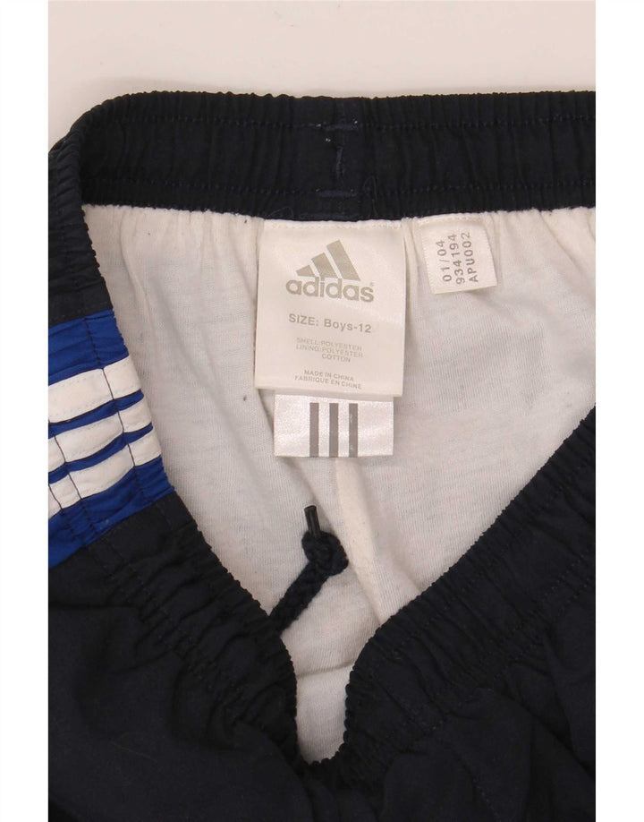 Adidas Pantalones de chándal para niño 11-12 años Azul Marino Colorblock Poliéster