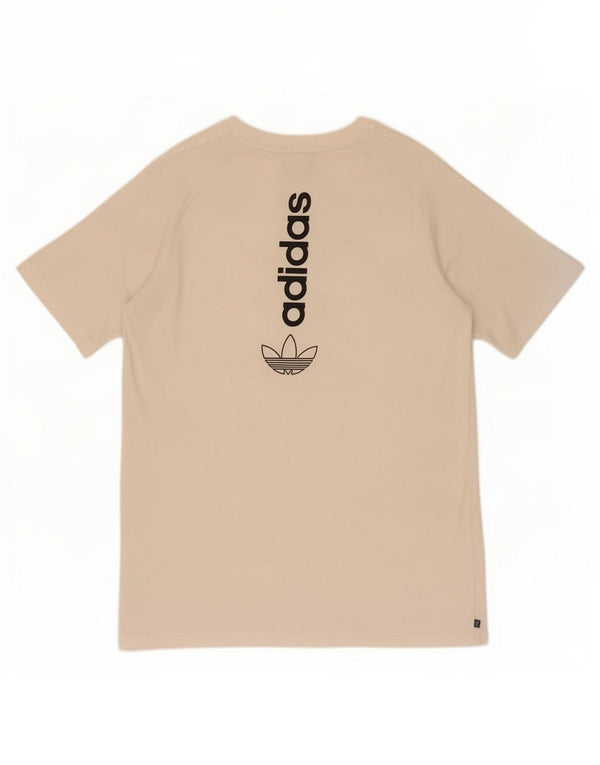 Adidas Hombre Camiseta Gráfica Top Mediano Blanco