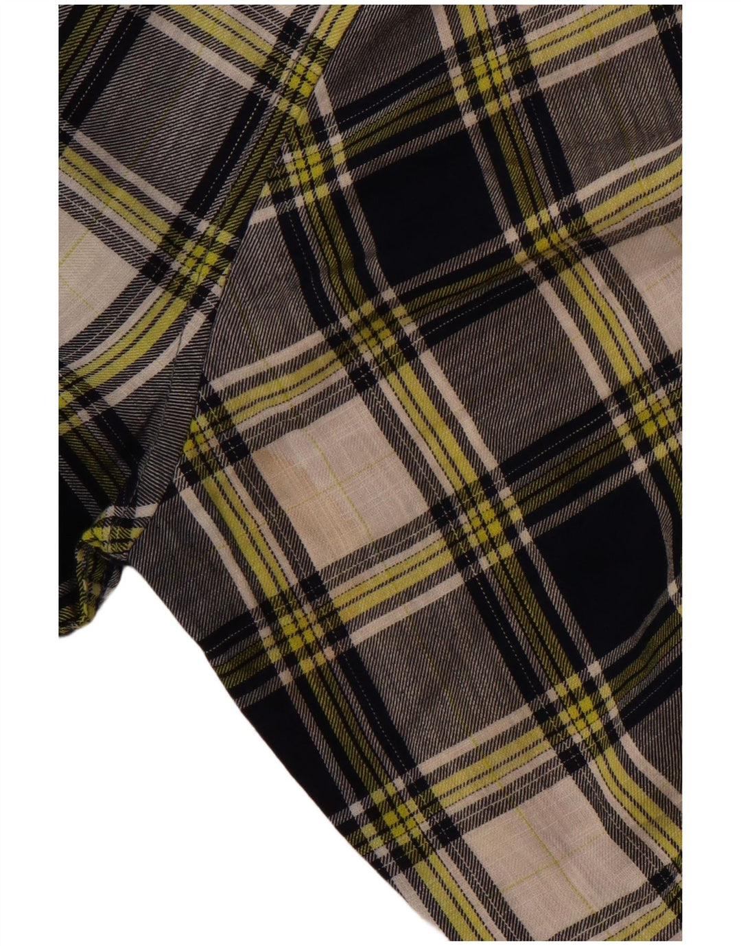 Benetton Hombre Camisa De Cuadros Grande De Algodón A Cuadros Azul Marino