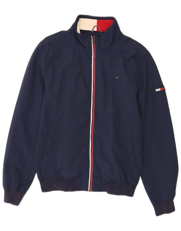 Tommy Hilfiger Chaqueta Bomber para Hombre UK 38 Mediana Azul Marino Poliamida