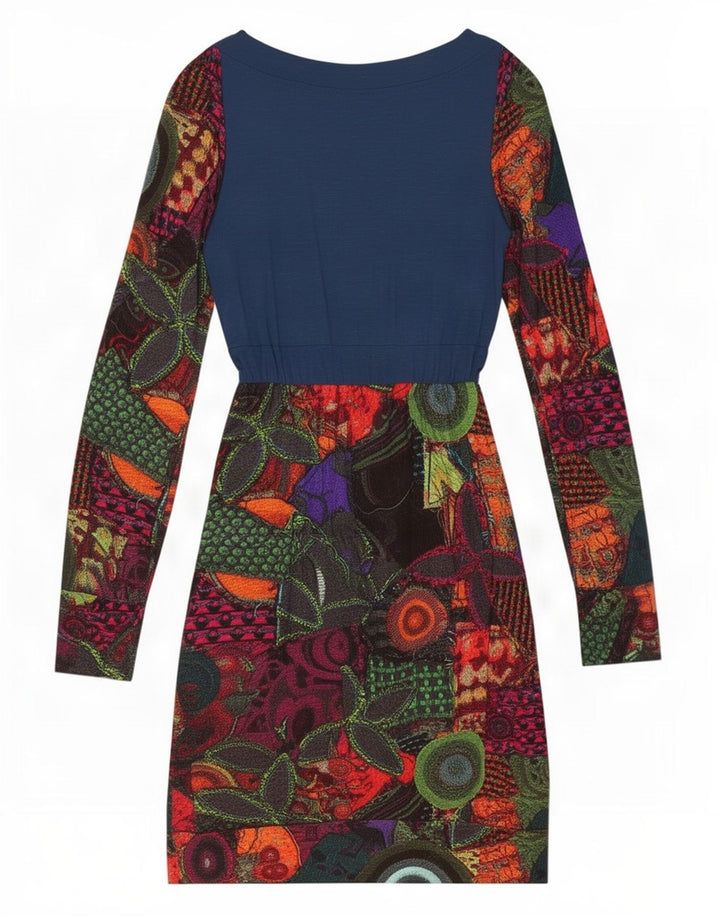 Desigual Vestido tubo para mujer Reino Unido 10 Pequeño Multicolor Geométrico