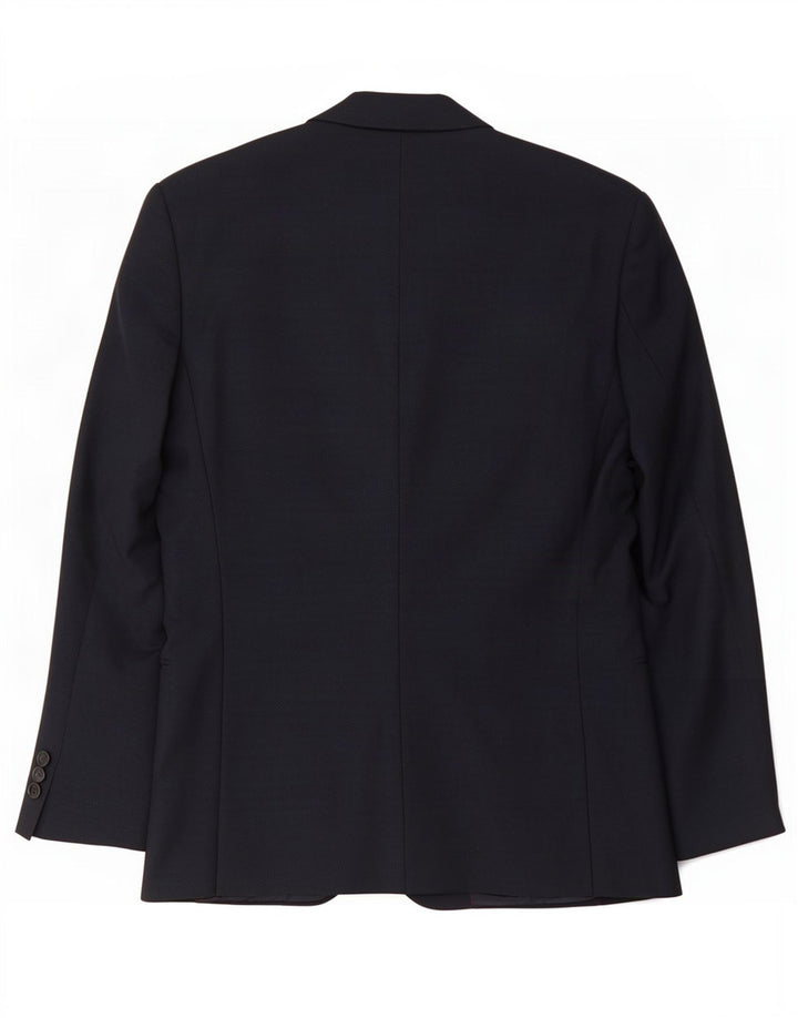 Hugo Boss Chaqueta tipo blazer de 2 botones para hombre EU 48 Lana azul marino mediana