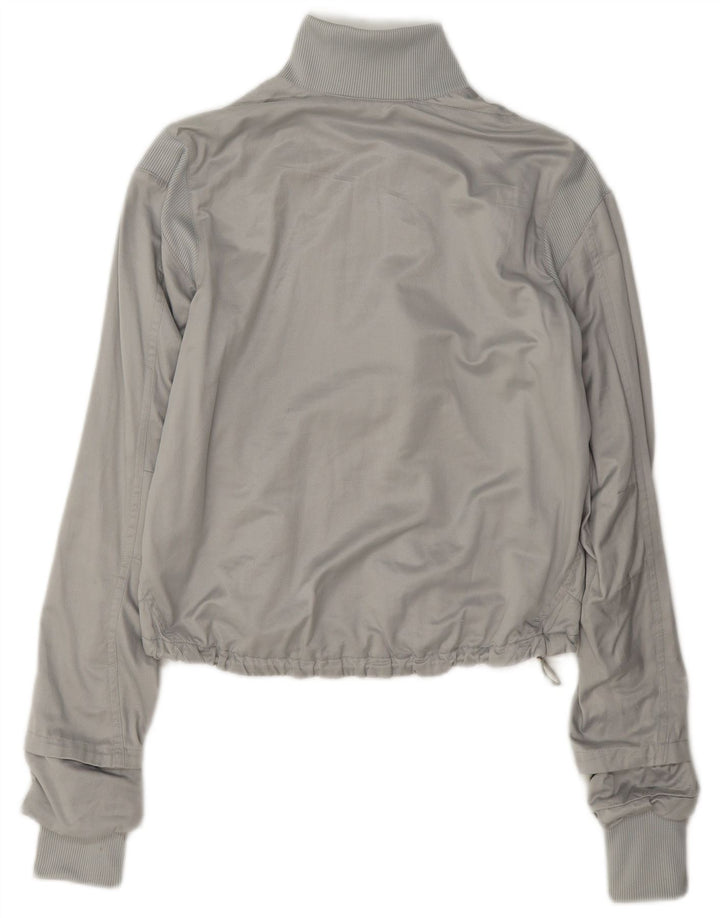 Puma Mujer Chándal Top Chaqueta Reino Unido 10 Pequeño Gris