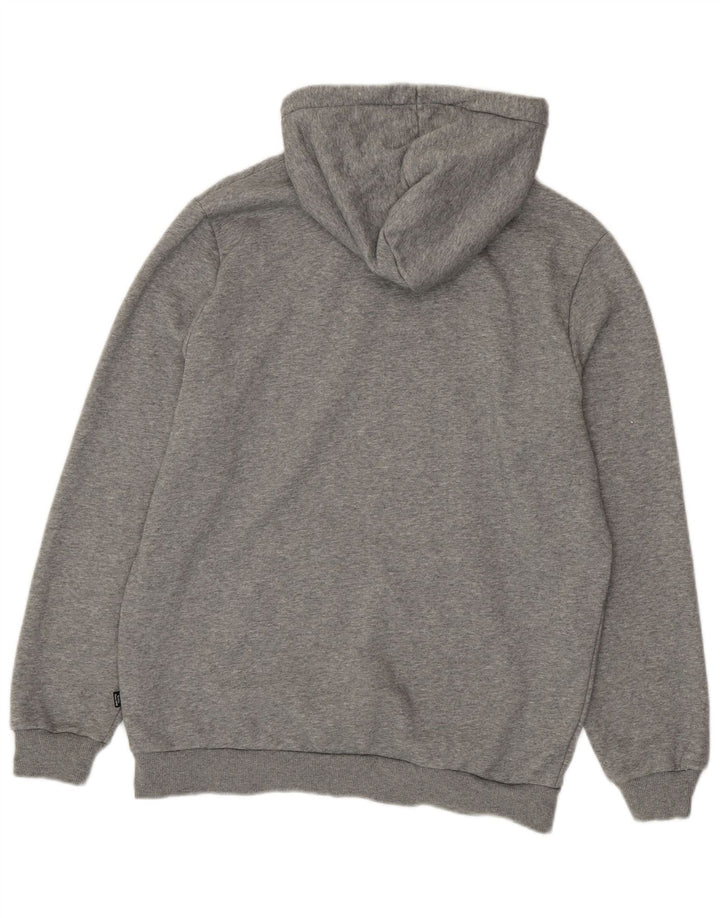 Puma Hombre Sudadera Con Capucha Gráfica Jersey De Algodón Moteado Gris Medio