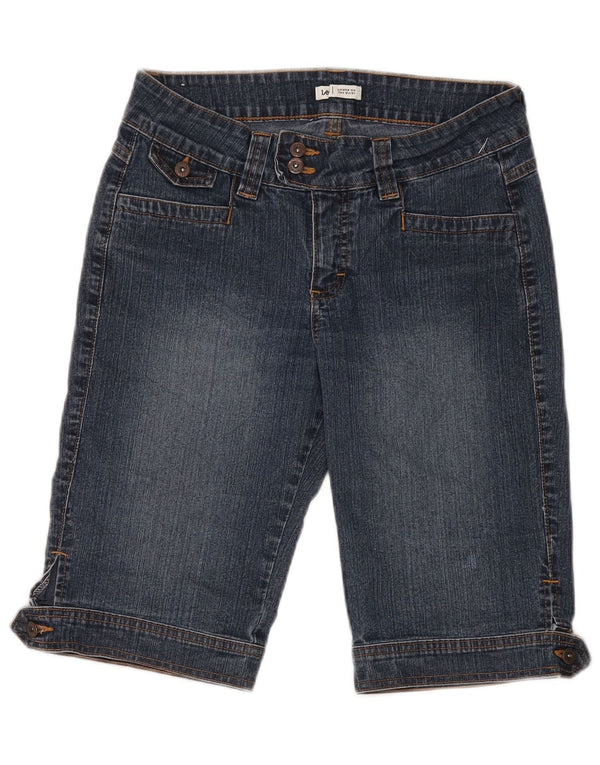 Lee - Pantalones cortos de mezclilla para mujer US 6 mediano W28 algodón azul