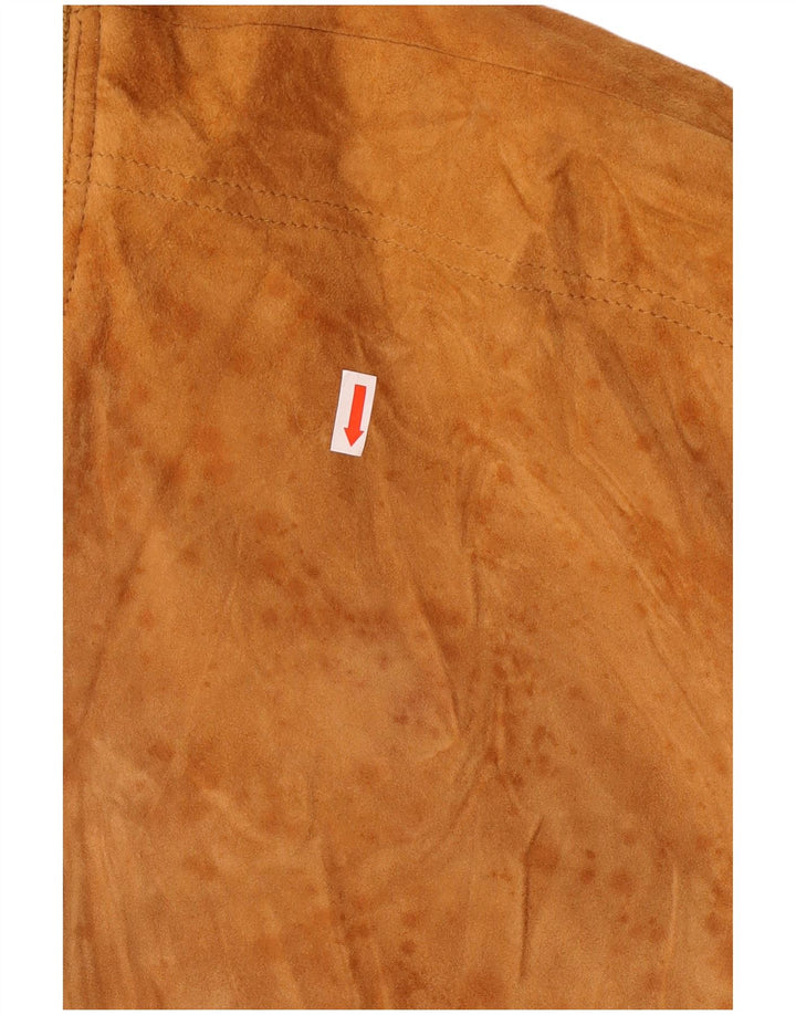 Freeheron Chaqueta bomber de ante para hombre IT 56 XL Cuero marrón