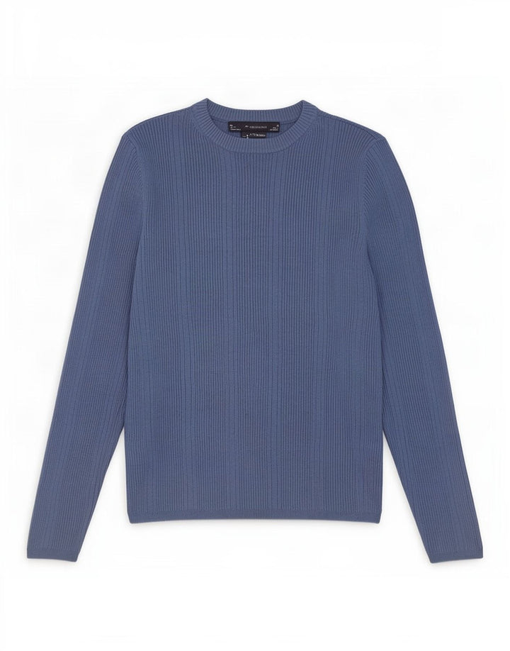 Marks & Spencer Jersey de cuello redondo para mujer UK 40 Viscosa azul medio