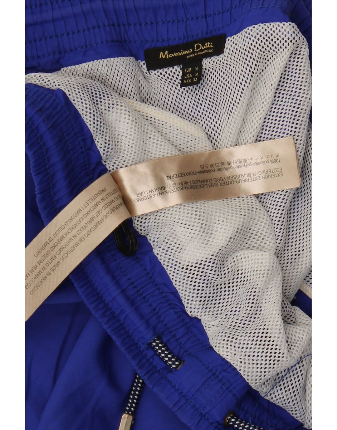 Bañador Massimo Dutti Hombre Azul Medio Poliéster