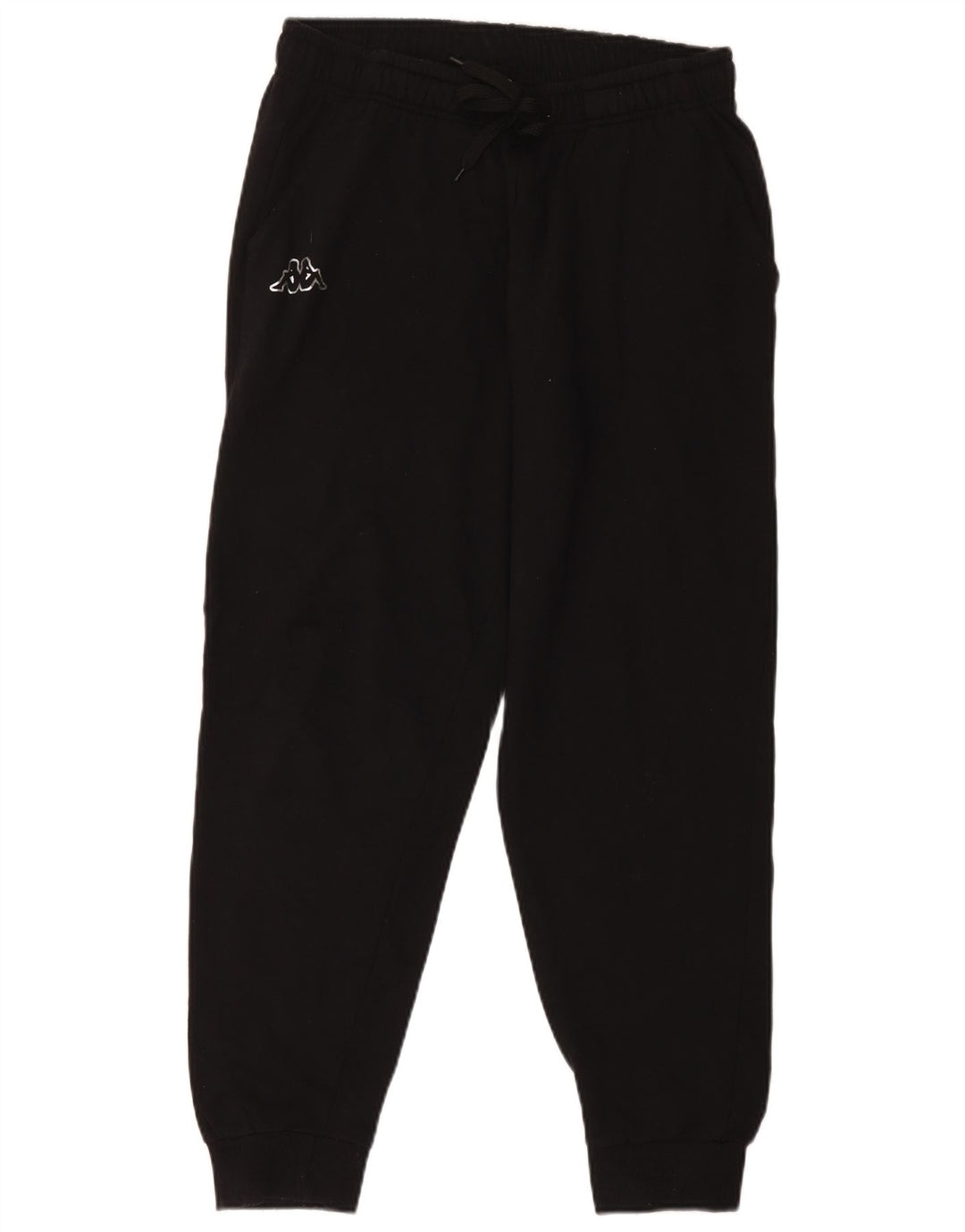 Kappa Hombre Pantalones De Chándal Joggers Large Negro Algodón