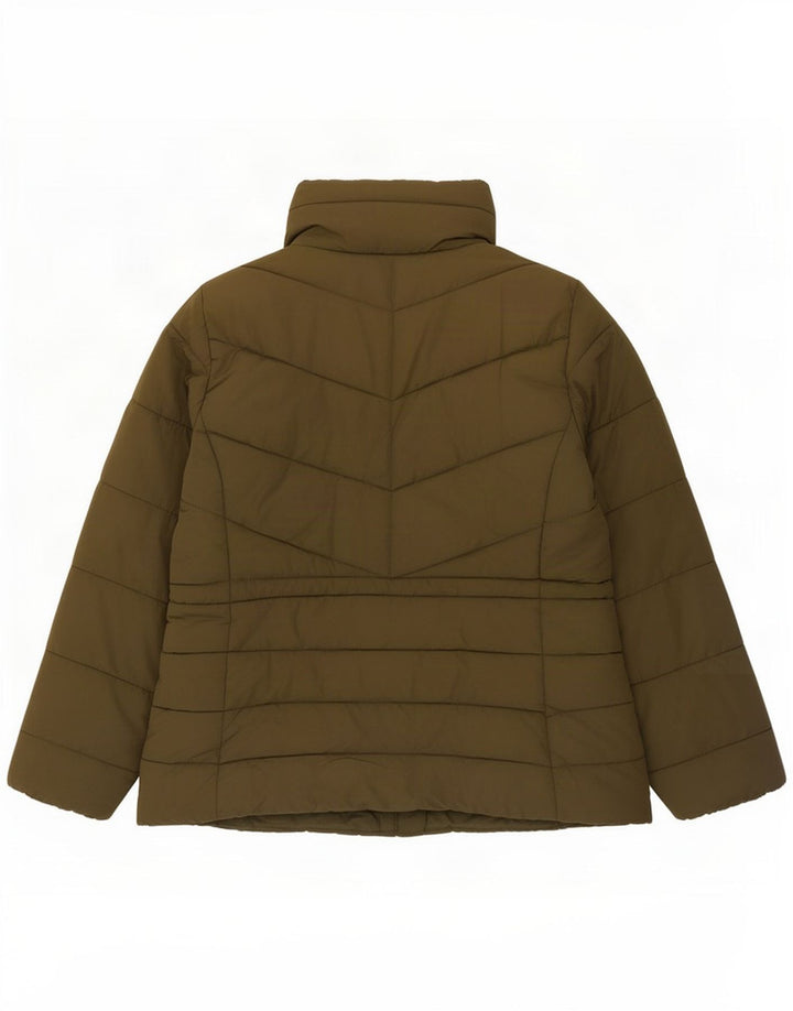 Marks & Spencer Chaqueta acolchada para mujer UK 44 Grande Poliéster caqui