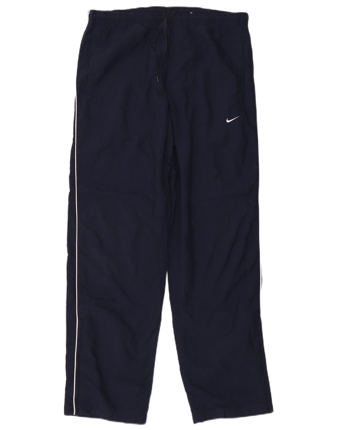 Nike - Pantalones de chándal para hombre, talla 38/40, nailon azul marino mediano