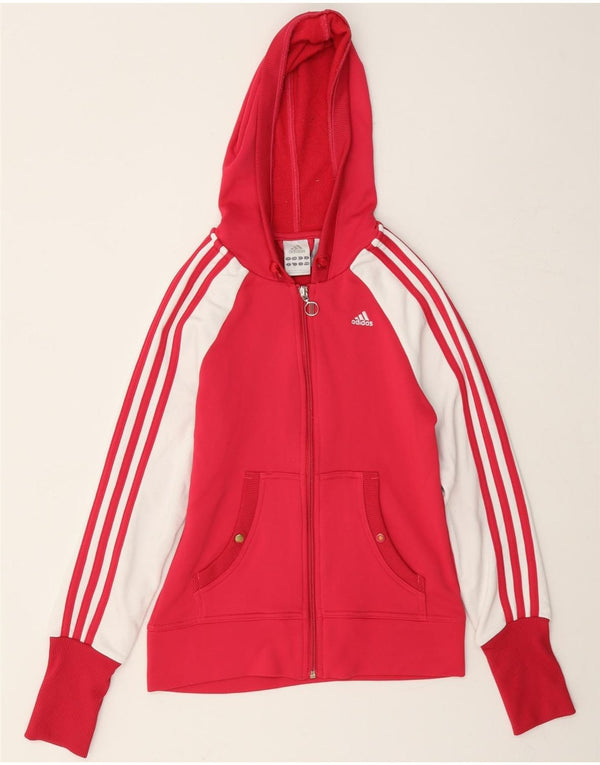 Adidas Clima 365 Zip Sudadera con capucha para mujer UK 8 Small Pink Colourblock