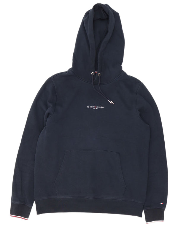 Tommy Hilfiger Sudadera con capucha para hombre Jumper XL Azul marino Algodón