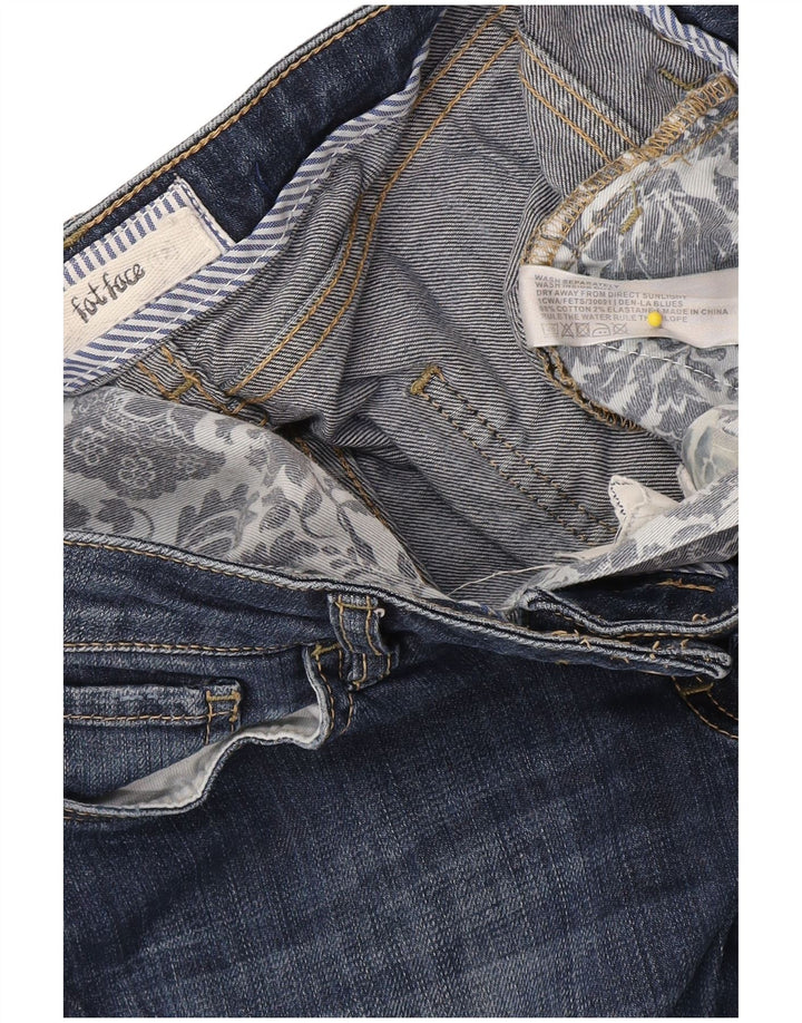 Vaqueros recortados para mujer Fat Face UK 12 Medium W34 L23 Algodón azul