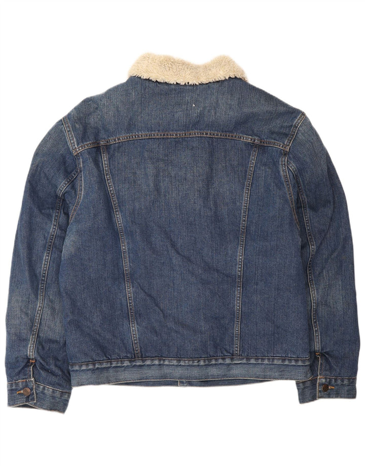 Wrangler Chaqueta vaquera vaquera para hombre UK 40 Algodón azul grande