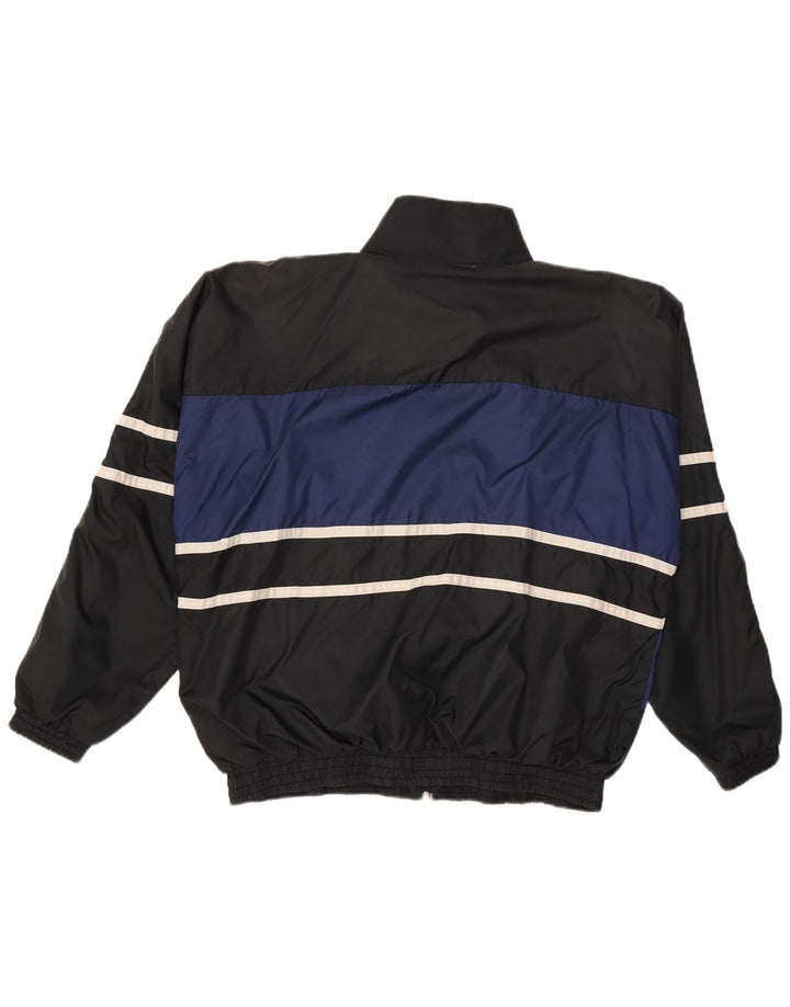 VERTICAL Chaqueta superior de chándal para hombre Nylon color block mediano negro