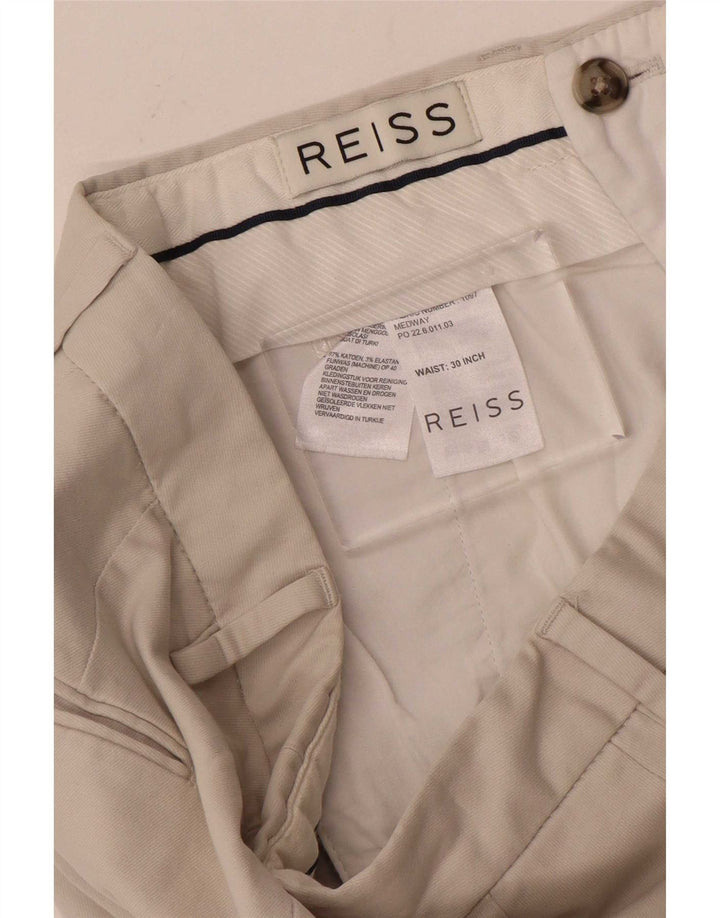 Pantalón de traje ajustado Reiss para hombre W30 L30 Beige